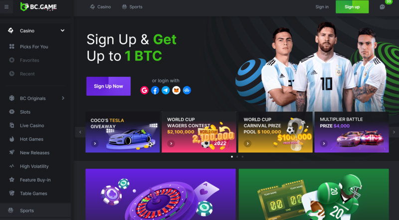 Descubre la Emoción de BC Game Casino 1 Descubre la Emoción de BC Game Casino 1